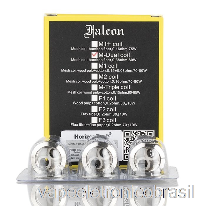 Vape Vaporesso Horizon Falcon Bobinas De Substituição 0,38 Ohm M-Dual Mesh Bobinas